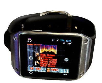 RARE ROOTED CUSTOM Samsung Galaxy Gear SM-V700 SmartWatch Black