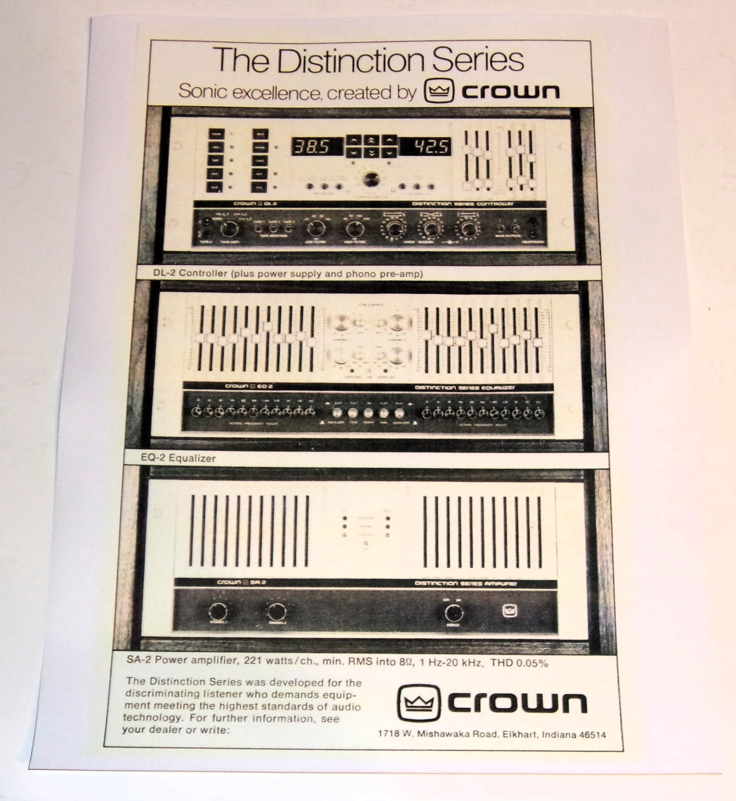 Crown EQ-2 vintage audio equipment - eBay listing photo 3
