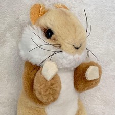 Steiff Goldy Vintage Hamster Plush, Gold Fur, Collectible, Used
