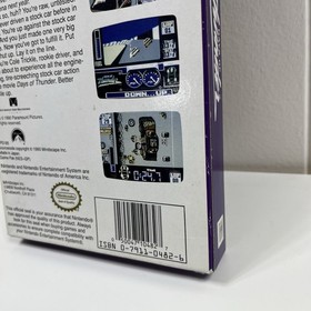 NES Nintendo Days of Thunder Caja, Manual, Cartucho de Juego