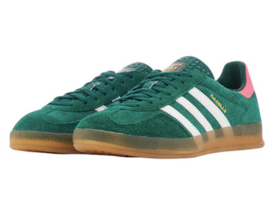 Adidas Gazelle Indoor WMNS Collegiate Green Lucid Pink (IG5929)