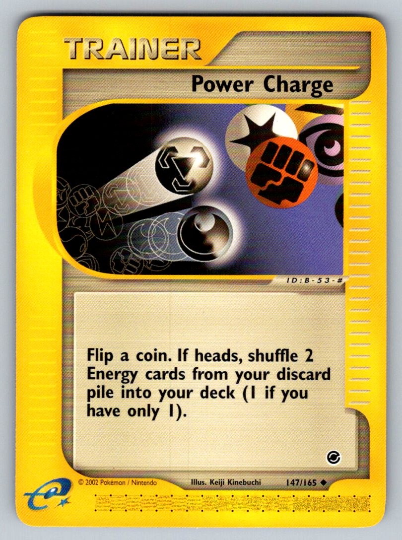 POWER CHARGE 147/165 UC EXPEDITION BASE SET POKEMON NEAR MINT POWER CHARGE