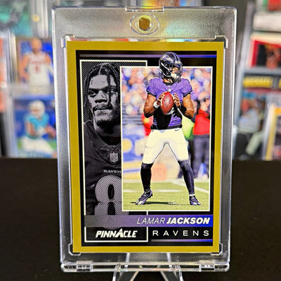 2024 Panini Encore Football Lamar Jackson Gold Parallel 1/10 Ravens NFL #13
