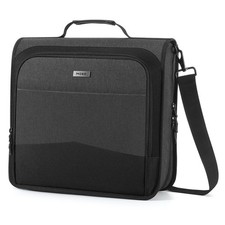 MoKo Zipper Binder with Multi-Pocket, 3-Inch 3 Ring 3-Inch, Black