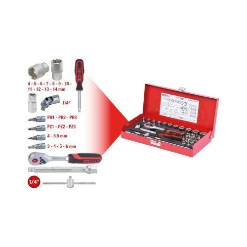 1/4 Zoll SteckschlüSsel-Satz, 30-Tlg Ks Tools 917.4030-image