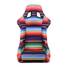 Nrg Frp-302-mexicali Serape Vegan Micro Prisma Fixed Back Bucket Racing Seat