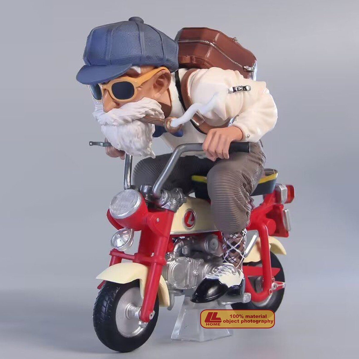 Anime toy kids Z Master Roshi Riding motorcycle action