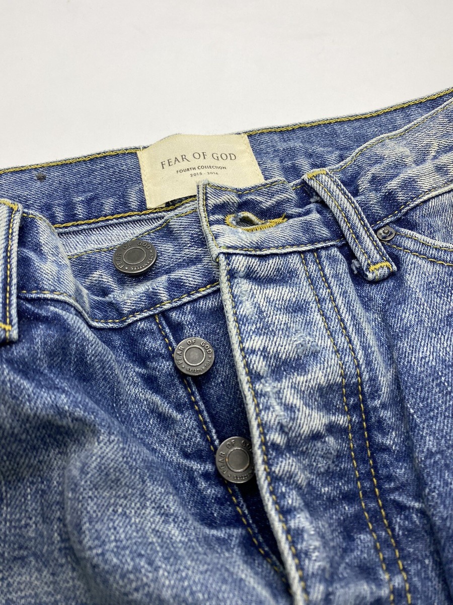 Fear of God x Third Collection Selvedge Indigo Denim Jeans Fear of God x Third Collection Selvedge Indigo Denim Jeans