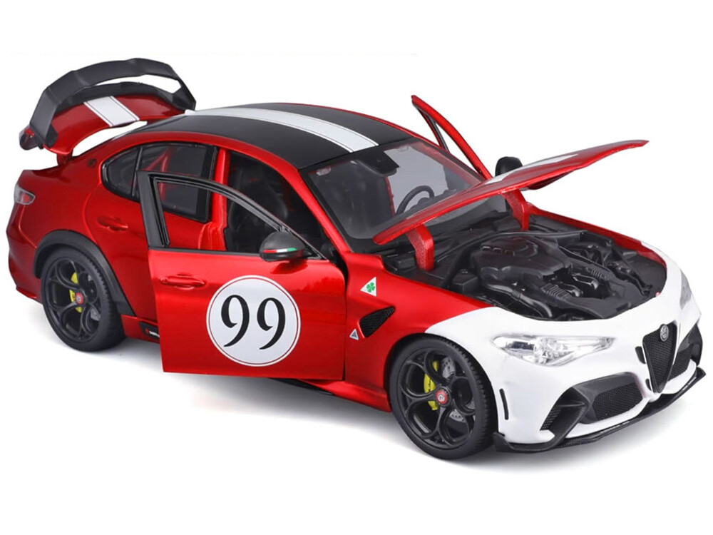 自動車 WHITEBOX Alfa Romeo Giulia 1:18 Red Alfa Romeo Giulia Nuova super, red, 1974 | Modelsnavigator.com