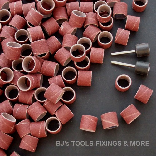 54 PCE LARGE DRUM SANDING KIT 120 grit ROTARY TOOL DREMEL 1/2 SANDER DRUMS BANDS eBay