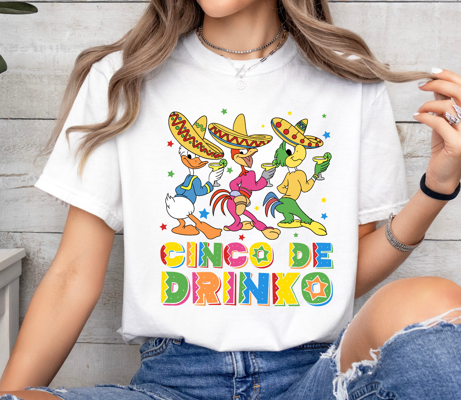 ALTRA Maglietta Disney The Three Caballeros Cinco De Drinko unisex adulto bambino 59264584