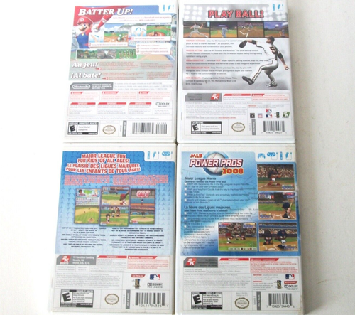 Nintendo Wii Baseball Games Lot Mario Sluggers MLB Power Pros 2K9 Sports Super - Picture 2 of 20