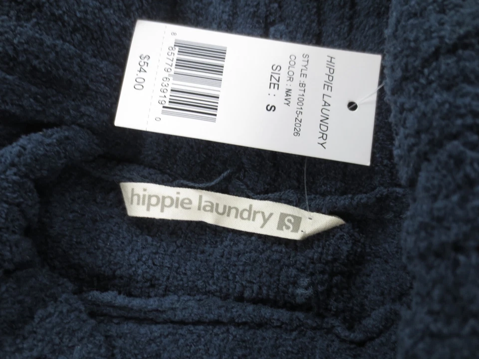 Suéter de Lavandería Hippie Para Mujer S Azul Poliéster Pila Alta Polar Cuello Alto Chaleco Foto 4 de 4