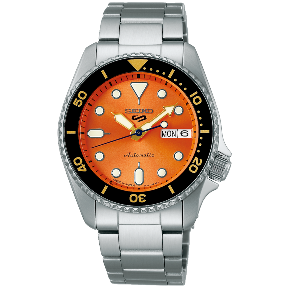 SEIKO 5 Sports SBSA231 SKX Sports Style Automatic Watch Orange