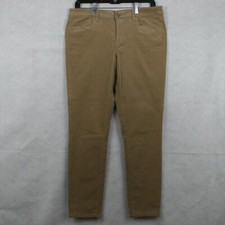 LOFT Ann Taylor Beige Cotton Corduroy Super Skinny Stretch Pants SZ 30 EUC