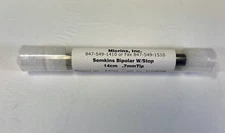 Micrins B3014 Semkins Bipolar Forcep w/ Stop 14cm x 0.7mm Tip Plastic Surgery