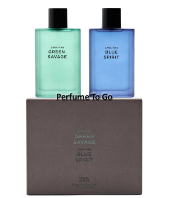 ZARA MAN Green Savage + Blue Spirit SET 2 x 3.04oz (90ml) EDT  