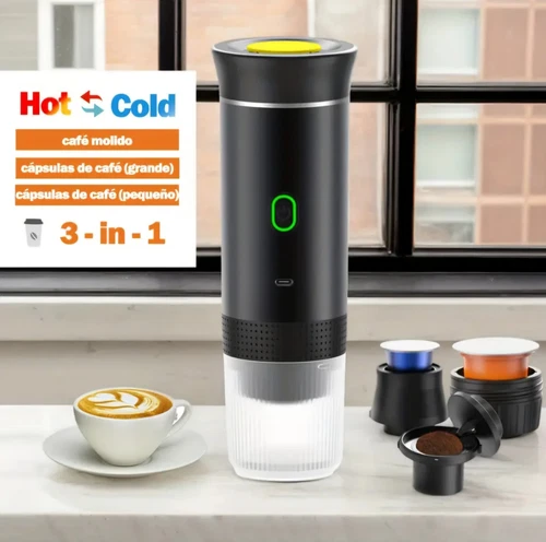 3in1 Elektrische Espressomaschine USB Wiederaufladbare Selbstheizende Gemahlene Kaffeemaschine - Bild 11 von 18