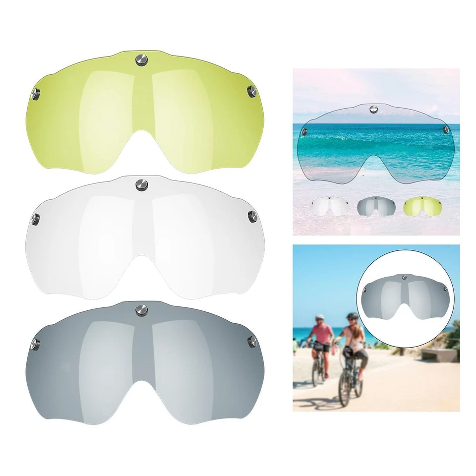 MARKENLOS Fahrradhelm Objektiv Abnehmbare Schutzbrille Ersatz Rennradhelm