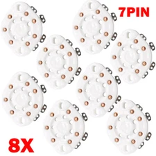 8pc 7-Pin Tube Socket Ceramic Valve Base For 1625 FU25 826 59 Vintage Audio DIY