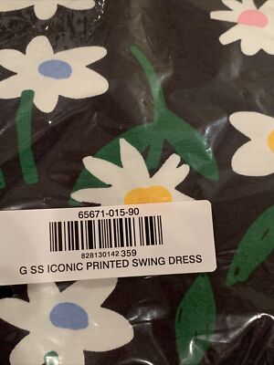 全種類セット NEW HANNA ANDERSSON ICONIC SOFT SWING DRESS Black Daisy Flower 90