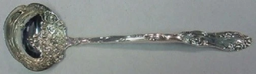 Old English by Towle Sterling Silver Sauce Ladle Fancy w/ Flowers in Bowl 5 3/4"