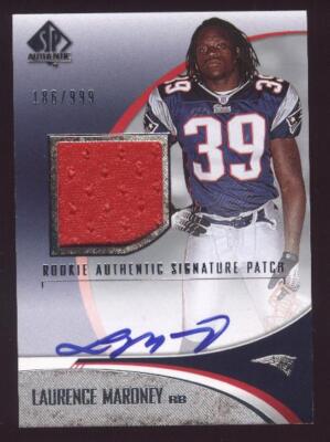 A7893- 2006 SP Authentic #240 Laurence Maroney Jtr RC Auto Trikot / 999