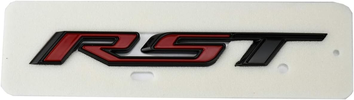 2019-2023 Chevrolet Silverado RST Chrome and Red Tailgate Emblem Badge OEM GM