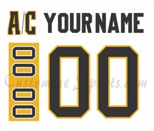 Kingston Frontenacs Customized Number Kit For 2017-2022 White Uniform