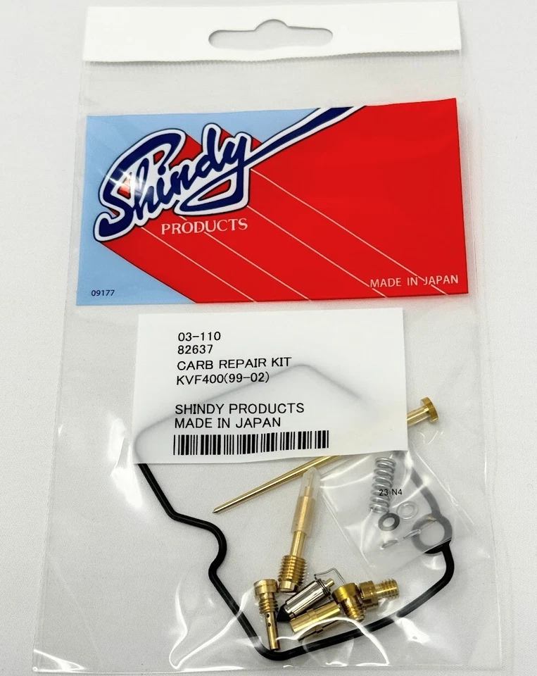 Shindy 03-110 汽化器维修套件 适用于川崎 KVF400 Prairie 1999 - 2002  — 第 2/2 张图片