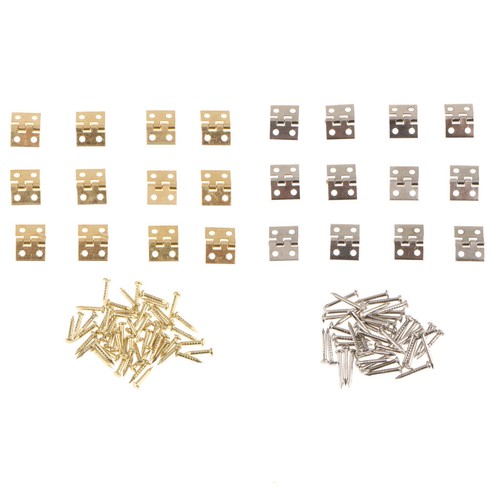 12Pcs Jewelry Dollhouse Window Hinge Mini Small Jewelry Chest Box Hinges New