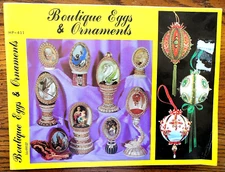 1973 BOUTIQUE EGGS & ORNAMENTS*Patterns/Pictures/Instructions