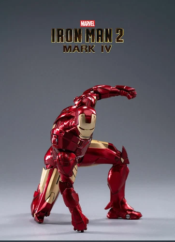 Xmas Gift ZD Marvel IRON MAN 2 MK4 Mark4 Action Figure Toys Avengers Heroes 7" - Picture 7 of 8