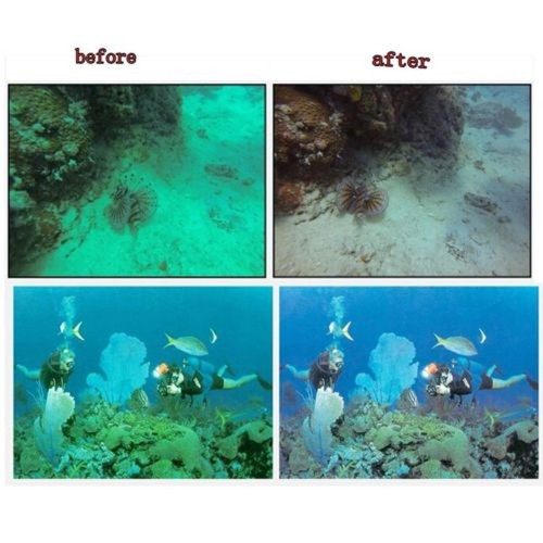 4 In 1 Colorful Dimmable Underwater Diving UV Lens Filter For GoPro Hero 4 3+ G - Picture 9 of 9
