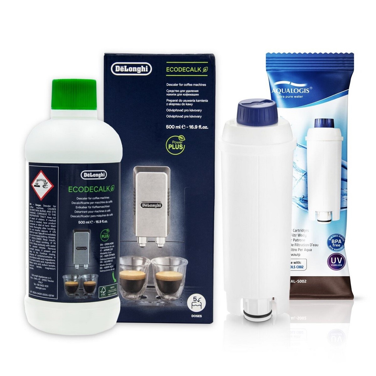 Detartrant Delonghi EcoDecalk D'origine 500ml - Pour Machine à Café - Neuf