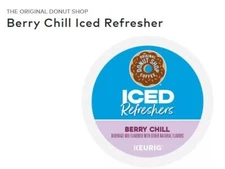 🆕☕ The Original Donut Shop REFRESHERS Berry Chill Iced Keurig K-cups