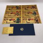 6pcs Japan Manga The Legend of Zelda Anime Gold Banknote for Collection Cards