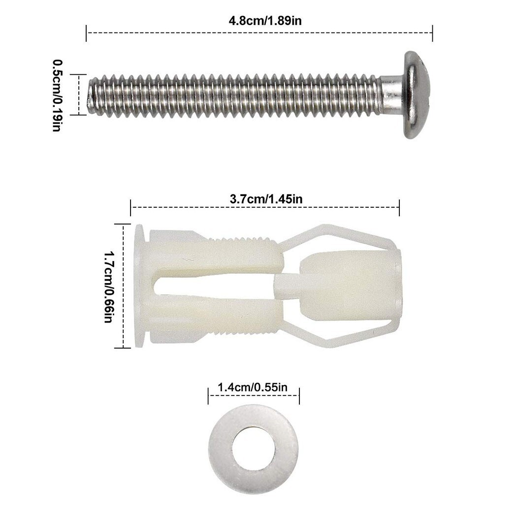 Stainless Steel Toilet Seat Fixing Kit Durable and Corrosion Resistant