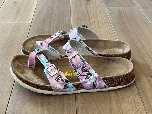 Viking Comfort Revolution Sandals Size 38 Multicolor Purple Blue