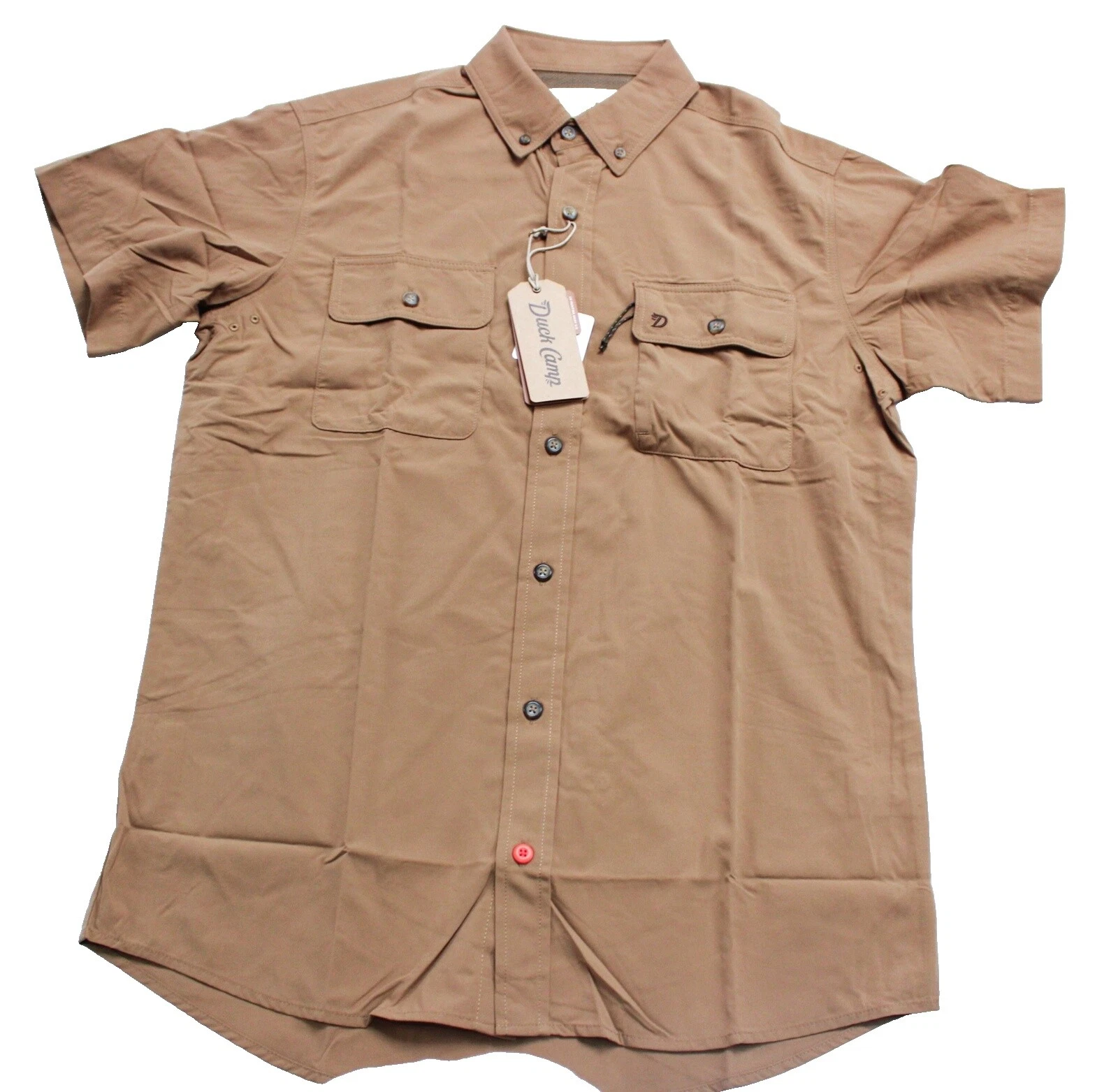 Nylon Marrón Informal Con Botones camisas para hombres