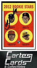 Luis Marte 2012 Topps Heritage #169 Rookie Stars TTM/IP Signed Autographed
