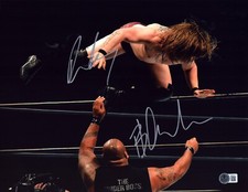 David Finlay & Bad Luck Fale Signed 11x14 Photo BAS COA New Japan Pro Wrestling