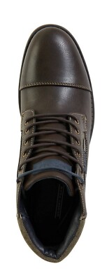 IZOD Men\'s‎ Kirk Chukka Dark Gray Faux Leather Lace Up Boots Size 8.5 Vegan IZOD Kirk Chukka Boots Size 9.5M | eBay main image 2