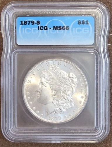 1879-S Morgan Silver Dollar  MS66 ICG