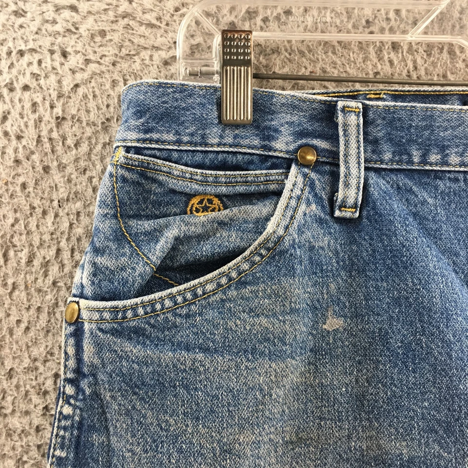 Pantalones de mezclilla Wrangler George Strait colección corte vaquero para hombre 36x30 azul algodón Foto 3 de 4