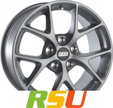 4x BBS SR himalaya-grau matt 8x18" ET36 LK5 115 ML 70.2 Alufelgen 18 Zoll