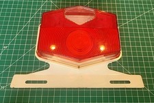 Dietz 6-56 Brake Red Rear Light License Plate Bracket Combo Vtg - N1