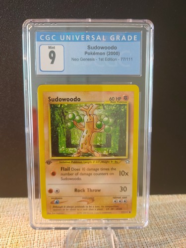 Sudowoodo (1st Edition) graded CGC 9 for sale on eBay