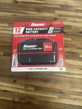 Bauer 2109C-B - 20V Li-Ion 12Ah High-Capacity Battery Pack - Black