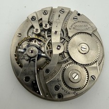 1912 E. Howard Watch Co. Series 7 12S 17 Jewels Pocket Watch Movement - AS IS